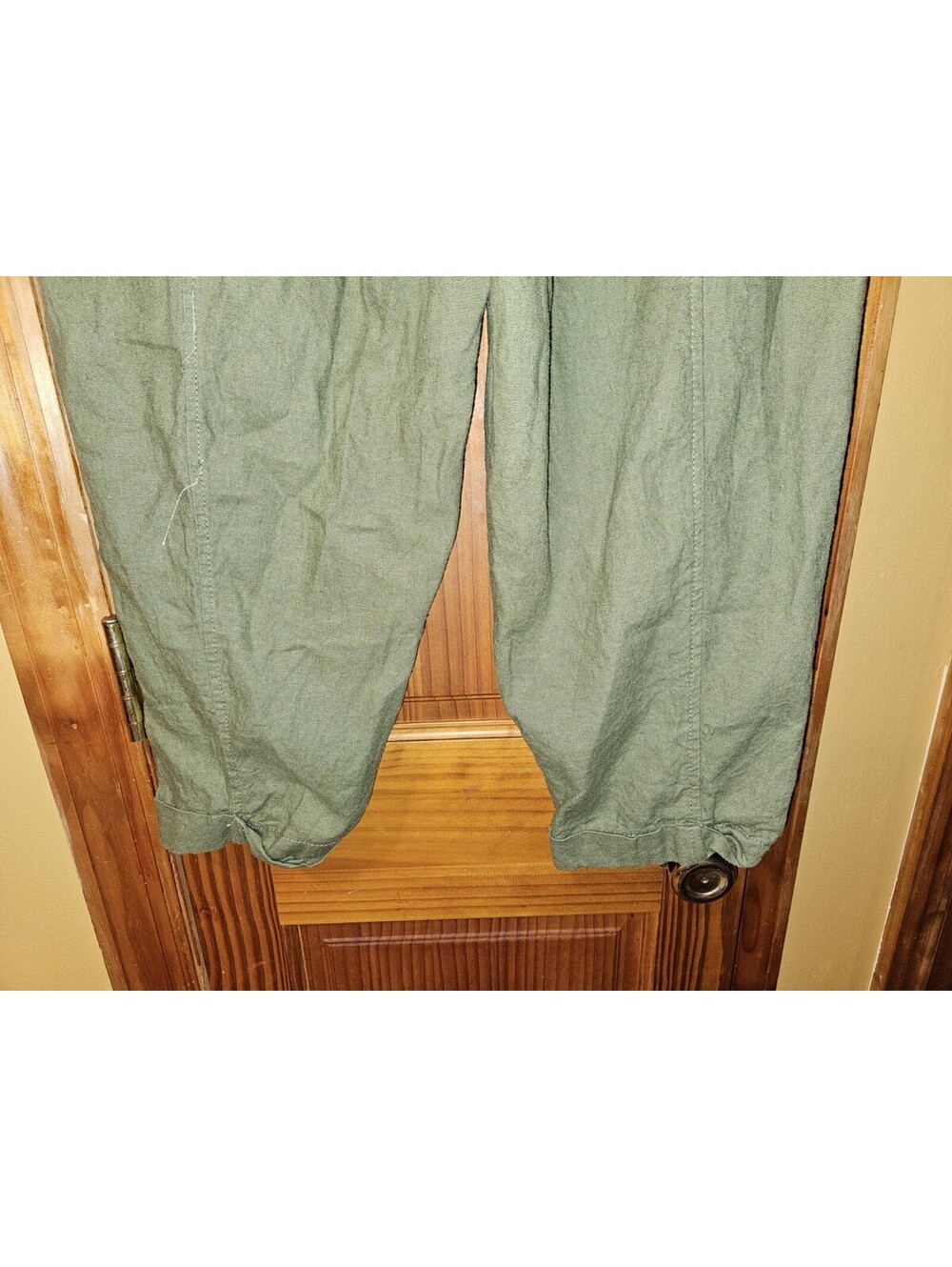 Max Studio London Green Olive Stretcht Cargo Pants Womens Size XL - Picture 7 of 12